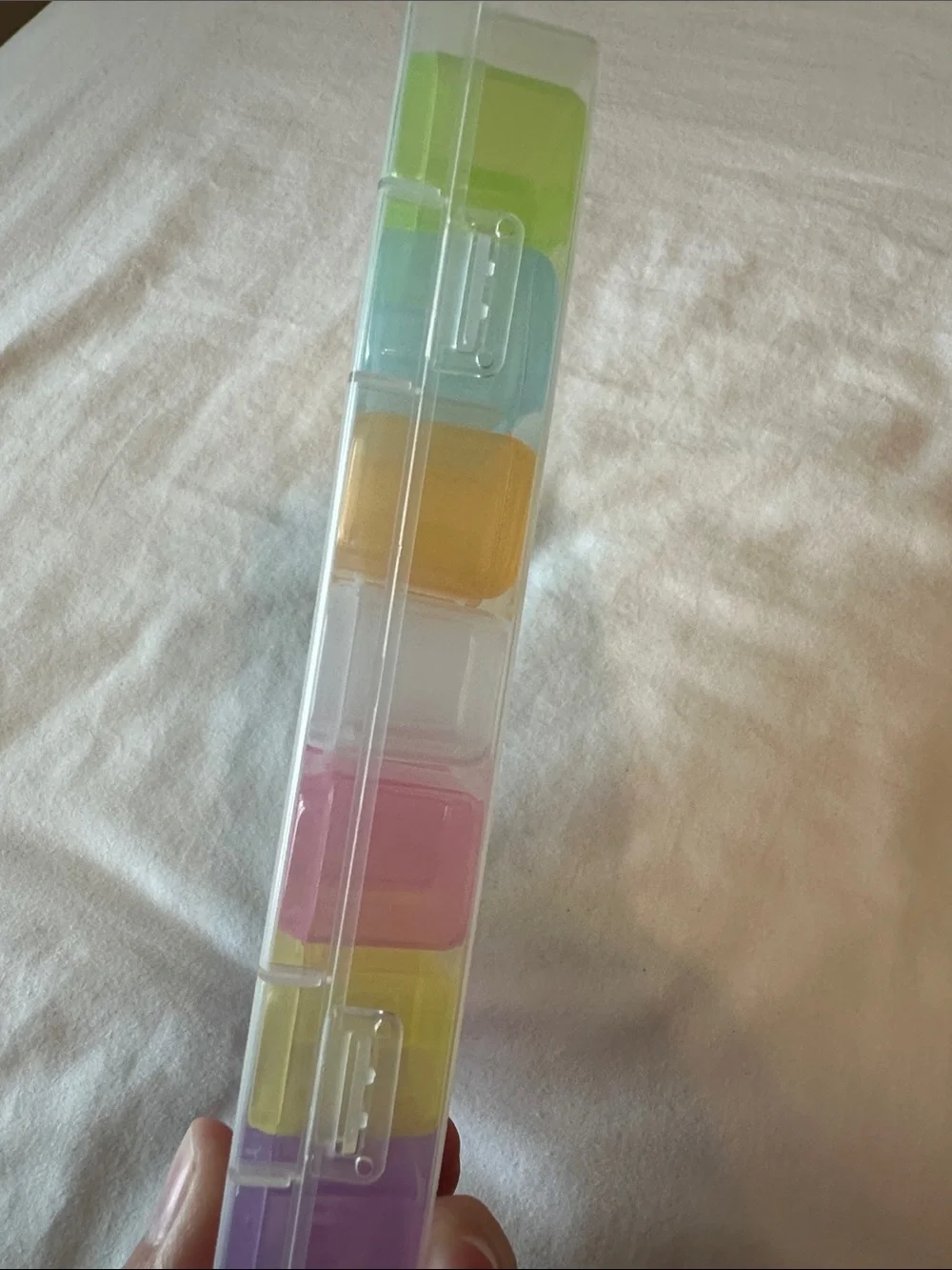 Organizer Box with Multicolor Removable Compartments